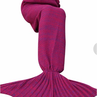Handmade Knitted Mermaid Tail Blanket Soft Sleeping Bag