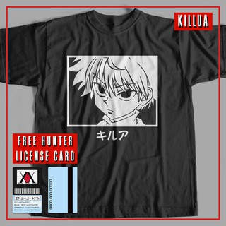 Hunter X Hunter T-Shirt - Killua Zoldyck with FREE PVC Hunter License Card