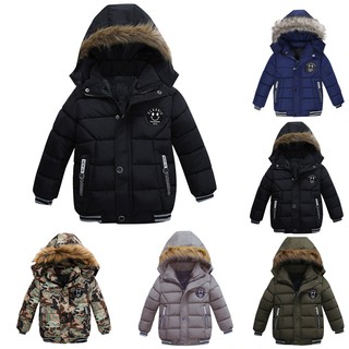 ✼pinkmans✼Fashion Coat Children Winter Jacket Coat Boy Jacket Warm Hooded Kids Clothes