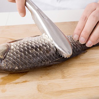 Stainless Steel Fish Scale Remover Cleaner Scaler Scraper Kitchen Peeler Tool