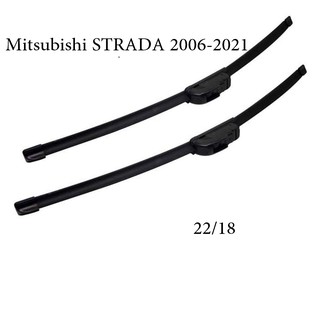 22/18 Mitsubishi STRADA 2006-2021 Car Wiper Pair of Wipers Blades Frameless Banana Type