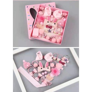 ✥18 Pcs/box (with box) Gift Set Children Hair Accessories Korean Princess Girls