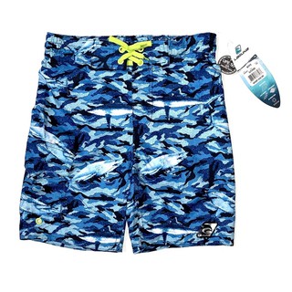 Board Shorts for Kids Teens Boys Short Blue Ocean Print (Sizes: 7-16yrs old)