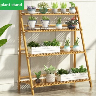Wooden Plant Stand Flower Stand 3-Layer Indoor Plant Stand Rack Bamboo Garden Rack Outdoor Plant Pot Holder Display Rack
