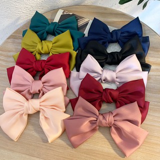 6Pcs Korea Bowknot Hair Clip Hair Band for Women Girls Sweet Ponytail Rubber Band Hairpin Accessorie