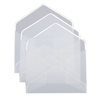 In stock 20Pcs/Set Hot Stamping Printing Paper Envelope Transparent Sier K8P