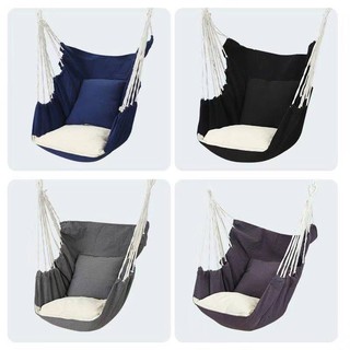 Safe Hanging Hammock Chair Patio Porch Yard Tree Hanging Air Swing Seat Rope Chair Outdoor max Capac