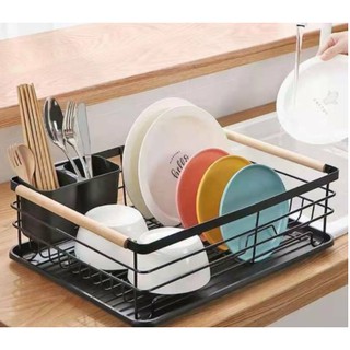 Dish Rack Bowl Holder Stainless Steel Kitchen Sink Drying Shelf Cutlery Drainer