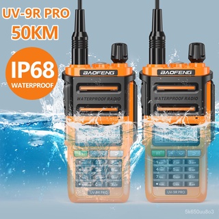 2PCS Baofeng UV-9R PRO IP68 Waterproof Dual Band 136-174/400-520MHz Ham Radio Upgraded Of UV9R Walki