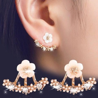 New Plant Crystal Trendy Earings Fashion Earrings Small Daisy Flower Hanging Senior Women Jewelry