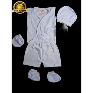 Newborn Baby Clothes White Baru-baruan Set