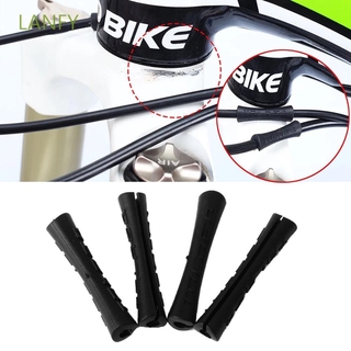 LANFY Cycling Accessories Cable Protector MTB Line Tube Protective Sleeve Protective Cover Bicycle Brake Shift Cable Anti-friction 4pcs Bike Frame Protection Rubber Guard Tubes/Multicolor