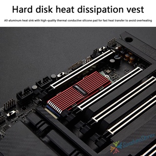 Ss.SSD Heatsink Radiator Cooler M.2 2280 NVME Heat Dissipation Thermal Pads (1)