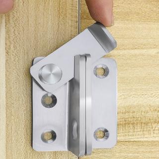 1 Set Guard Bolt with Screws Sliding Door Lock Handle Thicken Stainless Steel Latch Home Safety Chain Door Hardware (1)