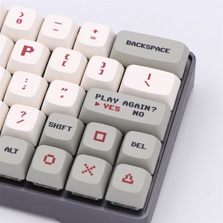 Retro FC keycaps Family Computer NP type XDA sublimation PBT mechanical keyboard keycaps for GH60/64/68/104 (1)