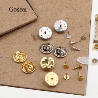 Gosear 50 Pairs Butterfly Clutch Tie Tacks Blank Pins with Clutch Back for DIY Jewelry Making Craft Making Badge Insignia Toy Pins
