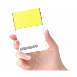 [Ready Stock]۞✱LHR YG-300 600 Lumens Mini Portable Projector (Yellow/White) (6)