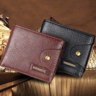 【allbuy】Vintage Wallet Hasp Open Wallet Short Men Wallet PU Leather Purse For Male (9)