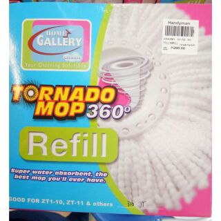 Original Home Gallery Tornado Mop 360 Refill
