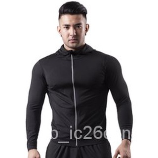 Mens Workout Clothing Winter Coat Reflective Zip Running Sports Fleece Plus Size Jacket C0pj1