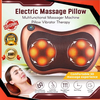 Massage Pillow to Relieve Pain, Deep Kneading Neck Massager - Multifunction Car and Home (With Freeb