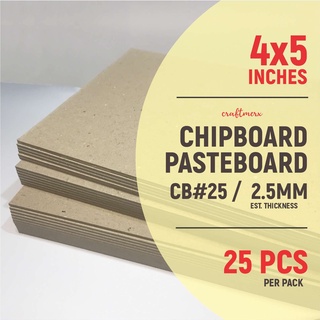 CHIPBOARD / PASTEBOARD #25. 4x5 inches, 2.5mm, 25 pcs photocard packaging support