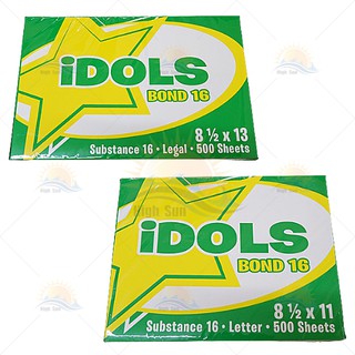 Idols Bond 16 Short and Long 500 sheets