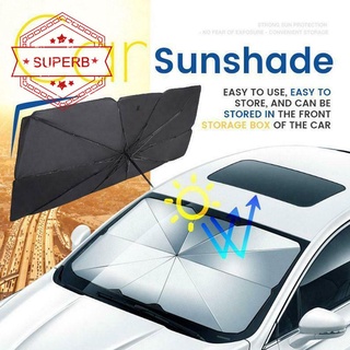 125cm 145cm Foldable Car Windshield Sun Shade Umbrella Cover UV Insulation Protection Sunshade X4H0