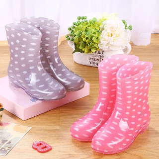Short Tube Waterproof Shoes Jelly Rain Boots Rubber