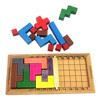 Intelligence 3D Wooden Puzzle Game Katamino Tetris Puzzle Magic Brain Teaser Birthday Children's Day