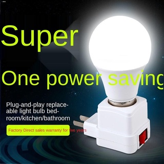 Parts☈♗♟night light LED bulb bedroom bed Head up night light plug-in with switch desk lamp learning