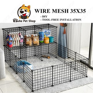 DIY Pet Fence Dog Fence Pet Playpen Dog Playpen Crate For Puppy, Cats, Rabbits 35cm x 35cm Dog Fence (1)
