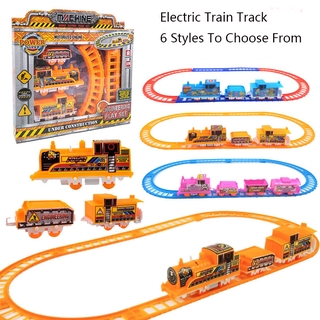 Children's Electric DIY Track Small Train Toy Set Puzzle Assembly Track