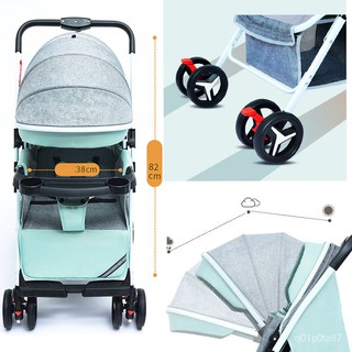 Baby Stroller Toddler Walker Foldable Washable Plate 2-way Light Infant Stroller 0-36 Month t8xC (8)