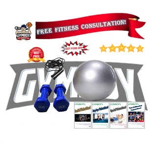 3 IN 1 DUMBBELLS JUMP ROPE GYM BALL FREE 4 GYMBOY WORKOUT MANUALS (1)