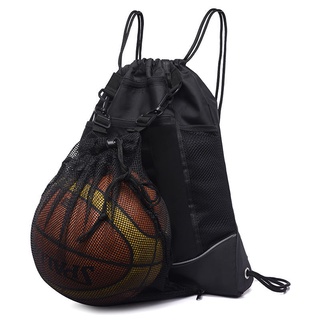 Drawstring backpack outdoor travel sports backpack basketball football training bag