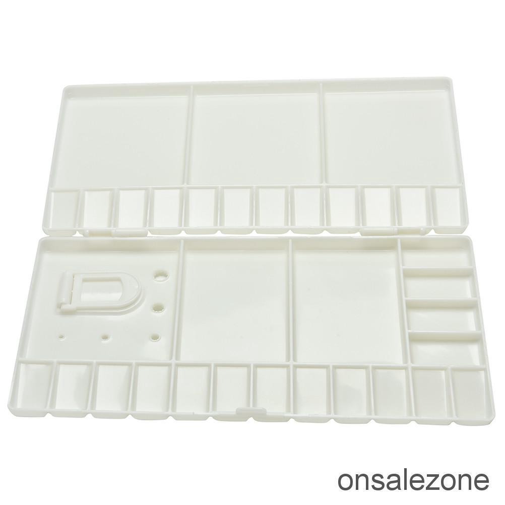 OZPH Art Paint Tray Artist Oil Watercolor Plastic Palette White 33 Grids L Size (3)