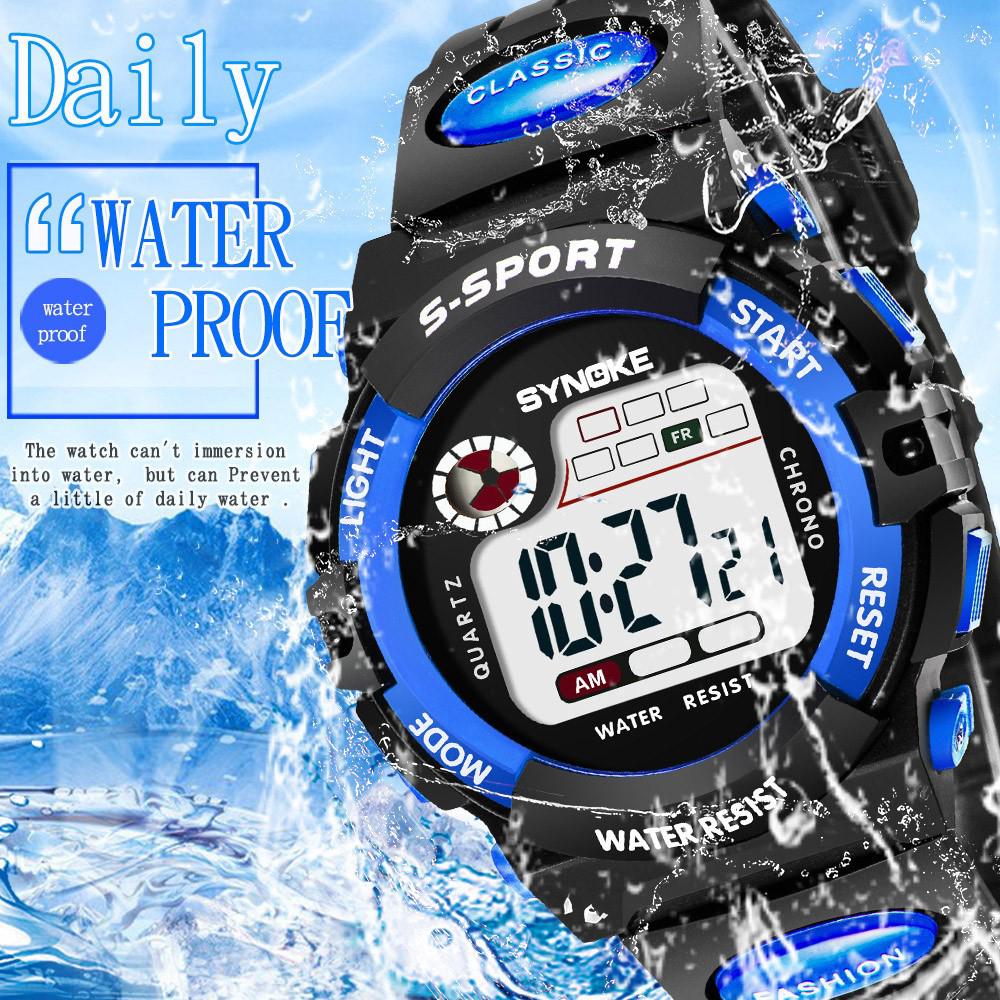 Chidren Multifunction Sport Watches Waterproof Electronic Wrist Watch Boys Girls Kids LED Date Clock