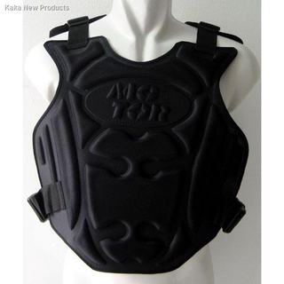 New products on sale☢◎✕Black 44x55cm Rubber Chest and Rear Protector Vest for Biker