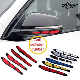 Athena ♧4Pcs Car Door Edges Rearview Mirror Strip Protector Anti-collision Sticker