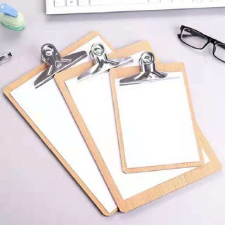 wooden Clip board with binder clip