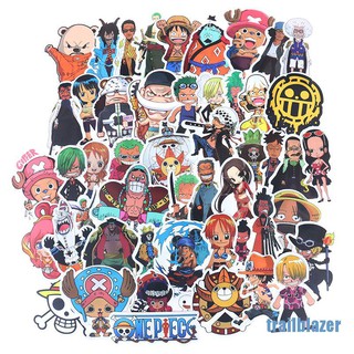 TBPH 50Pcs Anime One Piece Luffy Stickers Car Laptop Skateboard Backpack Decals [COD]
