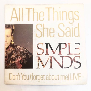 Simple Minds – All The Things She Said 7" Vinyl 45 LP