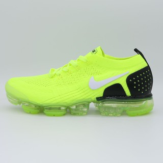 100% Original Nike Air VaporMax Flyknit Neon green Sports Running Shoes For Men&Women