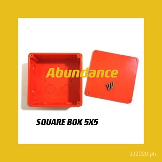 PVC SQUARE TYPE JUNCTION BOX 5 x 5 electrical junction box