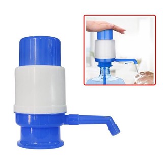 Bottled Drinking Water Hand Press Pump Dispenser (Blue)