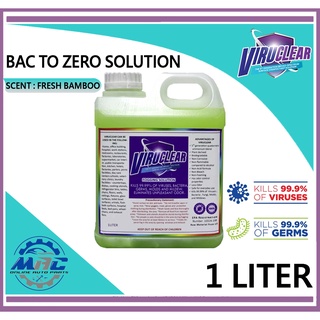 ViruClear Bac to Zero Solution FOG SOLUTION Scent FRESH BAMBOO 1 Liter
