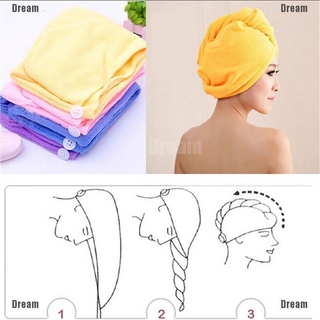 <Dream> Microfiber Hair Wrap Towel Drying Bath Spa Head Cap Turban Twist Dry Shower Hot