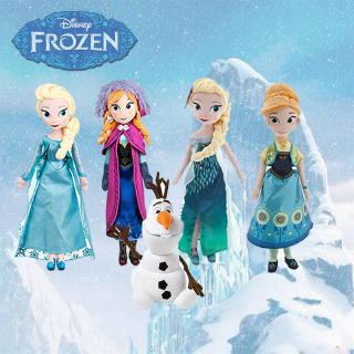 40cm/50cm Disney Frozen Princess Doll Elsa Anna Olaf Stuffed Plush Toys Birthday Gifts