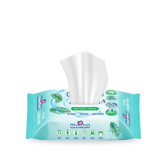 Kleenfant Menthol Fresh Icy Cool Cleansing Wipes 21 Sheets Pack of 1